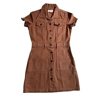 PACSUN Denim button down dress size S